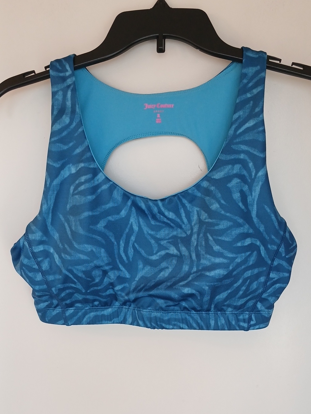 Juicy Couture Sport Blue Sports Bra Size XL